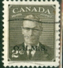 Canada 1950 Official 2 Cent King George VI  Issue Overprinted OHMS #O13 - Overprinted