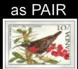 UGANDA 1987. Scarlet-chested Sunbird Bird 10s.. Imperf.pair   [ Ungezähnt,non Dentelé,no Dentado,non Dentellato ] - Uganda (1962-...)