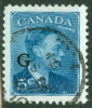 Canada 1950 Official 5 Cent King George VI Issue Overprinted G #O20 - Surchargés