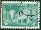 Canada 1950 Official 50 Cent Oil Wells Issue Overprinted G #O24 - Surchargés