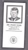 FAMOUS PEOPLE J F KENNEDY SPEC MOURING CARD - Kennedy (John F.)