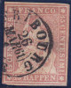 No 24 G Oblitéré Fribourg Le 26 Mars 1861 - Used Stamps