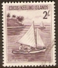 COCOS (KEELING) ISLANDS - USED 1963 2/- Sailboat - Cocoseilanden