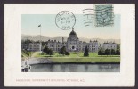 Canada PPC British Columbia Provincial Government Buildings VICTORIA 1910 To Germany VALENTINE (2 Scans) - Victoria