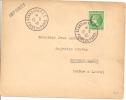 N° 675   FOIRE DE PARIS Vers BOUBON LANCY   Le    12 SEPTEMBRE 1945 - Lettres & Documents