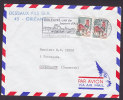 France Airmail Par Avion DASSAUX FILS G.A. Orléans GARE (Cité De Jeanne D'Arc) 1967 Slogan Cover To Denmark Coq Paire !! - Sonstige & Ohne Zuordnung