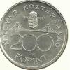 HUNGARY 200 FORINT BRIDGE FRONT NATIONAL BANK  BACK 1993 AG SILVER UNC KM689 READ DESCRIPTION CAREFULLY !!! - Hungary