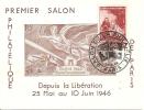 N° 748    PREMIER SALON PHILATELIQUE DEPUIS LA LIBERATION    Le 25 Au10 JUIN 1946 - Storia Postale