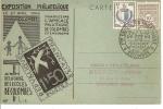 N°671+734 EXPOSITION PHILATELIQUE  COLOMBES Vers COLOMBES   Le 21 AVRIL1946 - Cartas & Documentos