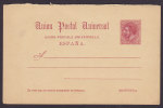 Spain Postal Stationery Ganzsache Entier 10 Cs König King Alfons XII. UPU Respuesta Résponse - 1850-1931