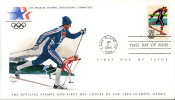 OLIMPIADE LAKE PLACID STATI UNITI 1984 FDC SCI ALPINO DI FONDO - Invierno 1980: Lake Placid