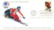 OLIMPIADE LAKE PLACID STATI UNITI 1988 FDC SLALOM - Hiver 1980: Lake Placid