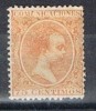 Alfonso XIII Pelon, 75 Cts 1889, Num 225 * - Nuovi