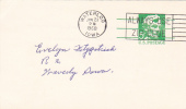 Postal Card - Abraham Lincoln -  Scott # UX55 - Mailed To "Fitzpatrick" - 1961-80