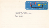 Postal Card - Weather Services -  Scott # UX57 -  Wrestliing Coach - Janesville High School - Wrestling Scorebook - 1961-80