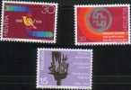 Svizzera Suisse Switzerland Schweiz 1974 Commemorativi Vari 3v Cpl  ** MNH - Unused Stamps