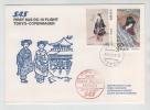 Japan First Flight SAS DC-10 Tokyo - Copenhagen 2-4-1983 New Trans Siberian Express - Cartas & Documentos