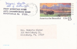 Postal Card - America The Beautiful - Buffalo In The Prairie - Scott # UX120 - Piney Mountain Home - 1981-00