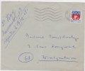 Lettre Obliteration Massevaux 1968 Armoirie De Paris - Lettres & Documents