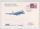 Denmark First SAS B747 Flight Copenhagen - Anchorage 30-4-1974 - Covers & Documents