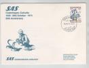 Denmark SAS 25th. Anniversary On The Route Copenhagen - Calcutta 26-10-1974 - Lettres & Documents