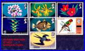 SOLOMON IS 1975 BIRDS/ORCHIDS/BUTTERFLIES HIGHS SC#305-11 MNH (D0127) - Iles Salomon (...-1978)