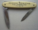 Ancien Petit  Couteau Pliant Publicitaire Boisson RONIERE ( Anc. Cidreline) Paris - Autres