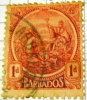 Barbados 1921 Seal Of Colony 1d - Used - Barbades (...-1966)