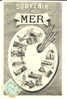 MER - Carte Souvenir - Palette De Peintre - Mer