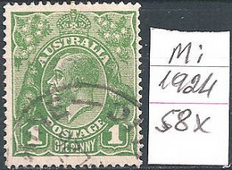 AUSTRALIA..1924..Michel  # 58 X...used. - Gebraucht