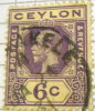 Ceylon 1912 King George V 6c - Used - Ceylan (...-1947)