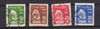 NORVEGE    Oblitéré     Y. Et T.  N° 128 / 131     Cote: 14,00 Euros - Used Stamps