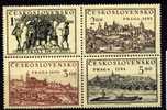 CS 1950 Mi 630-3 BL ** Stamp Exhibition - Neufs