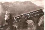 CHAMONIX MER DE GLACE ,LE PETIT TRAIN A CREMAILLERE DU MONTEVERS FRANCHISSANT LE VIADUC REF 23032 - Kabelbanen