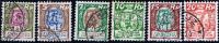 Liechtenstein 1924-27 Satz Winzer+ Zu#64-69 Gestempelt - Used Stamps