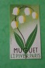 CARTE PARFUMEE PARFUM ET BEAUTE MUGUET L.T. PIVER PARIS - Vintage (until 1960)