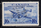 Canada Scott #CE1 Used 16c Trans-Canada Airplane SON Cancel: 'La Butte Que OC 25 46' - Airmail: Special Delivery