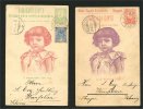 BULGARIA, 4 CARDS 1896, OF WHICH 3 TO SWITZERLAND - Briefe U. Dokumente