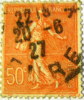 France 1920 Sower 50c - Used - Used Stamps
