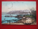 SUISSE - OUCHY - LE PORT ET LES ALPES - BATEAU - BELLE CARTE - - Port