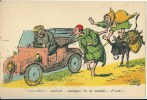Illustrateur Chagny Alger Algerie Automobile Voiture Tacot  Ane Bouricot Recto Verso - Chagny