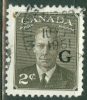 Canada 1950 2 Cent King George VI G Overprint Issue #O17  Winnipeg Cancel - Aufdrucksausgaben