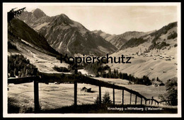 ALTE POSTKARTE HIRSCHEGG UND MITTELBERG IM WALSERTAL Kleinwalsertal Ansichtskarte AK Postcard Cpa - Kleinwalsertal