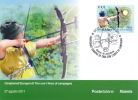 Italia 2011 Maximum Card FDC Campionati Europei Di Tiro Con L´arco A Montevarchi - Archery