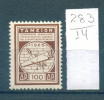 14K283 // 1960 - 100 DR. Plumbline / Plumb Line, Masonic Symbol, Freemasonry Revenue Fiscaux Greece Grece Griechenland - Francmasonería