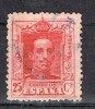Sello 25 Cts Alfonso XIII 1909. VARIEDAD Calcado Dorso, Num 317 A º - Usados