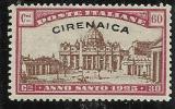 CIRENAICA 1925 ANNO SANTO 50c+25c MNH - Cirenaica