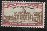 TRIPOLITANIA 1925 ANNO SANTO 60c + 30c MNH - Tripolitaine