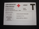 Enveloppe Croix Rouge Urgence Rwanda - Karten/Antwortumschläge T
