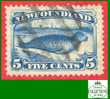 Canada Newfoundland # 55 Scott - Unitrade - O - 5 Cents - Seal - Dated: 1894 / Phoque - 1865-1902